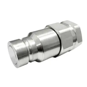3/4" size flat face male plug coupler with 1" SAE thread 1-1/16″-12 UNF