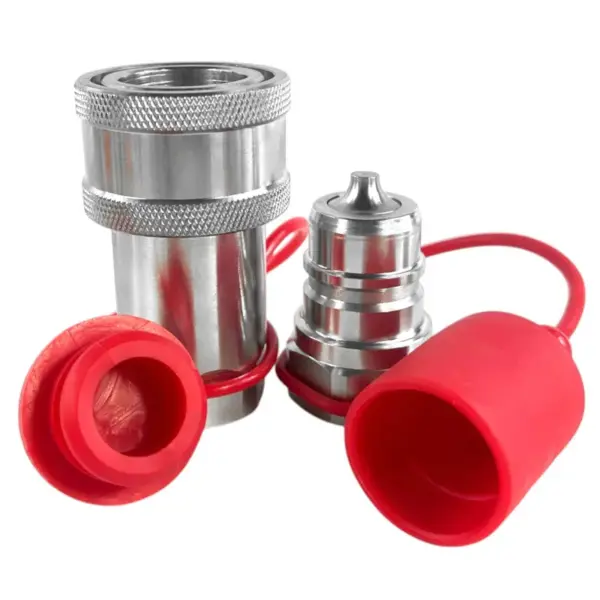 1" ISO 5675 Agricultural Hydraulic Quick Coupler Set – 1" NPT (Male & Female)