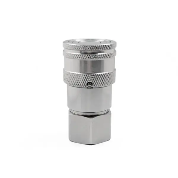 5/8" Flat Face Hydraulic Female Coupler – 3/4" SAE Thread