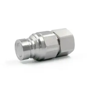 5/8" Flat Face High Flow Hydraulic Quick Connect Male Coupler – 3/4" NPT