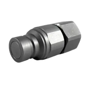 FF-19 M SAE34 3/4" Body size Flat Face Male COupler with SAE 3/4" Thread (UNF 1 1/16-12) ISO 16028 Standard