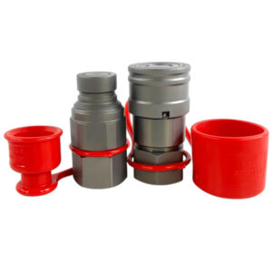 3/4″ body size Flat Face High Flow Hydraulic Quick Connect Coupler Set, 3/4″ SAE/ORB Thread (1-1/16″-12 UNF)