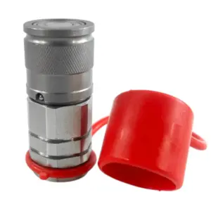 3/8″ Body Female Hydraulic Flat Face Quick Coupler – 1/2″ SAE Thread (3/4″-16 UNF) ISO 16028