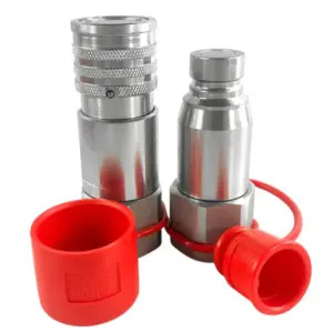 1/2” Flat Face Hydraulic Quick Coupler Set – 3/4” NPT (Connect Under Pressure)