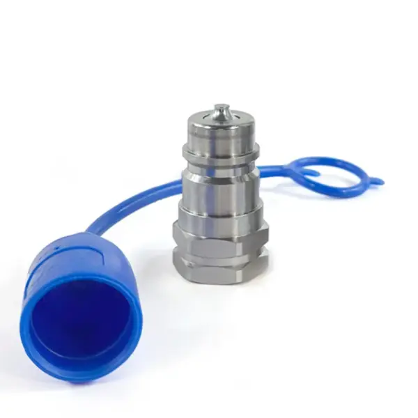1/2" ISO 5675 Male Hydraulic Quick Coupler – 1/2" NPT, 3600 PSI, Poppet Valve