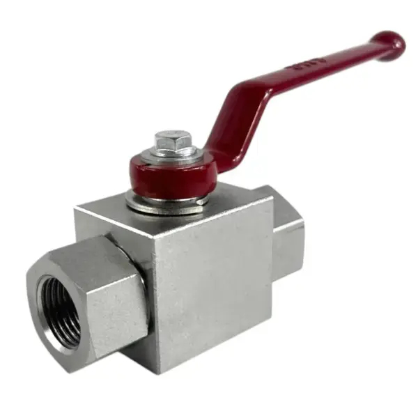 Hydraulic 2 Way Ball Valve With Fixing Holes, NPT 1/2" Ports, RS-2-VIE